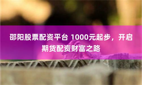 邵阳股票配资平台 1000元起步，开启期货配资财富之路